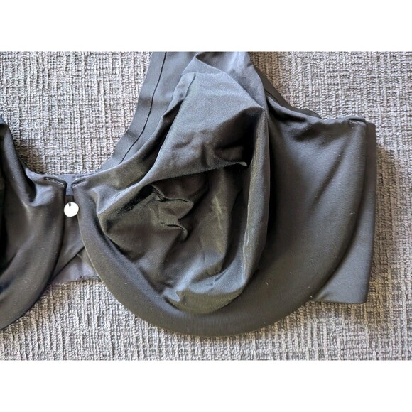 Cacique Bra 40DDD Back Smoothing Lightly Lined Black Unpadded Wire Lane Bryant - Picture 3 of 10